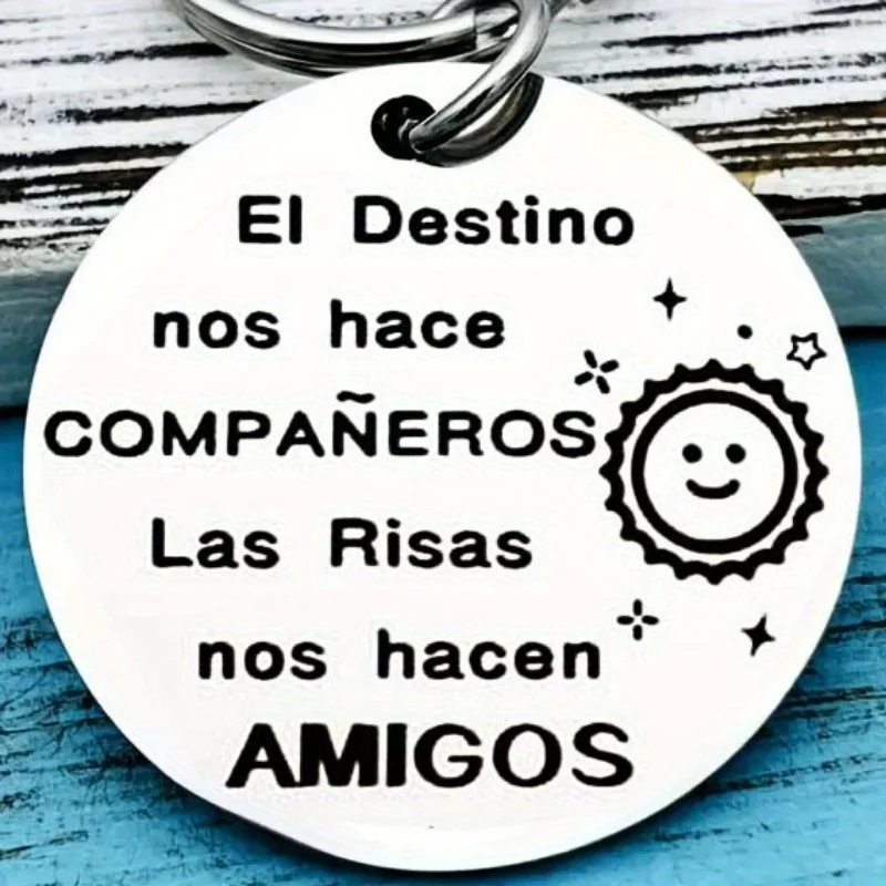 1PC Keychain To My Friend Amigos Llaveros Gifts Keychain To Colleague Coworker Trabajo Regalos Para Amigas