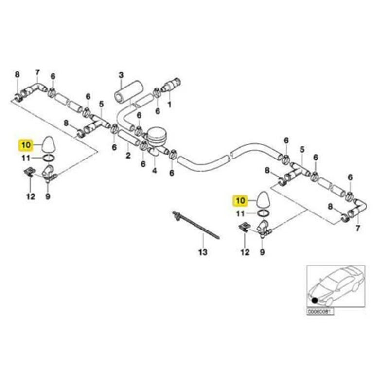 Driver Side Left Headlight Washer Cover Unpainted 61678252745 For BM-W E53 X5 X5 4.4I X5 4.6Is 2000 -2004