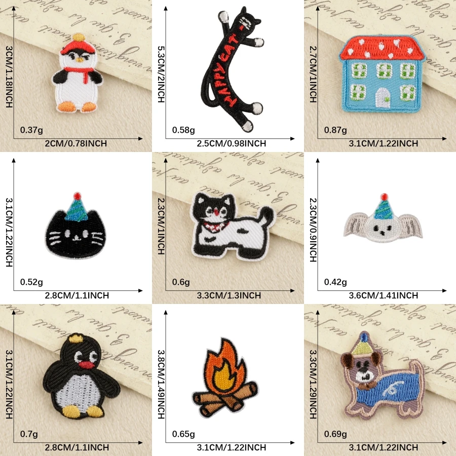 

Милые нежные мультяшные животные, собачий дом, компьютерная вышивка, нашивки, значки, аксессуары для одежды «сделай сам», украшения