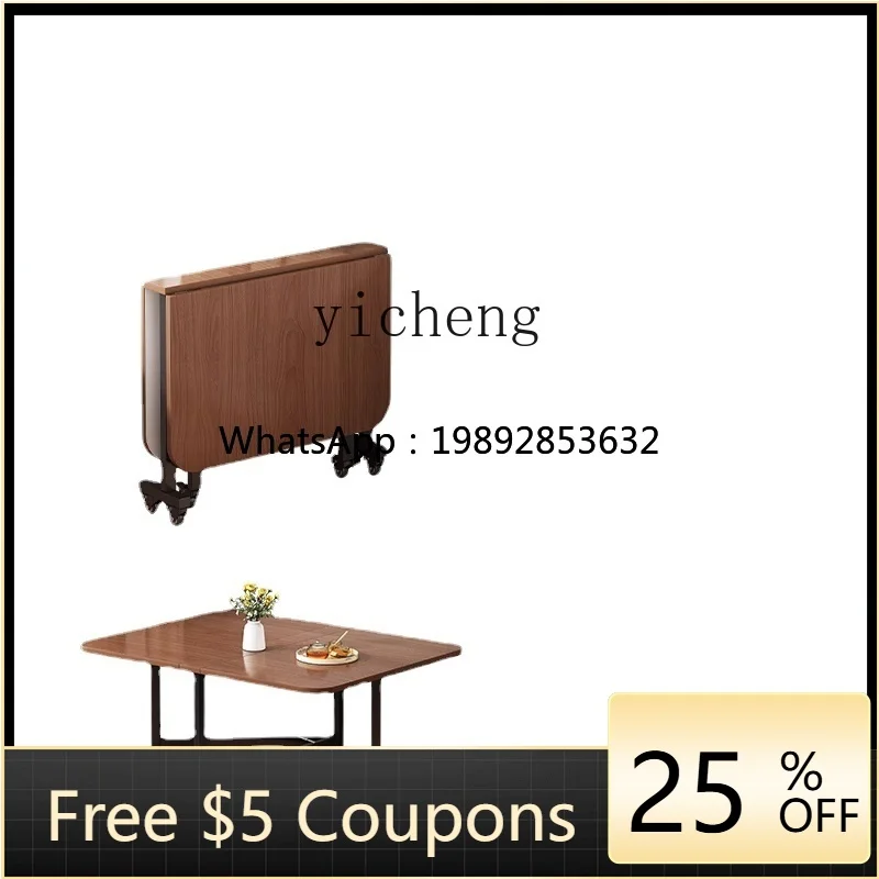 

ZZ YY Folding Table Dining Table Household Multifunctional Simple Desk Movable Table