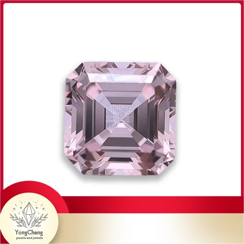 Top Lab Grown Sapphire Morgan Pink Color Asscher Shape VVS1 Charms DIY For Jewel Making Materials Selectable AGL Certificate