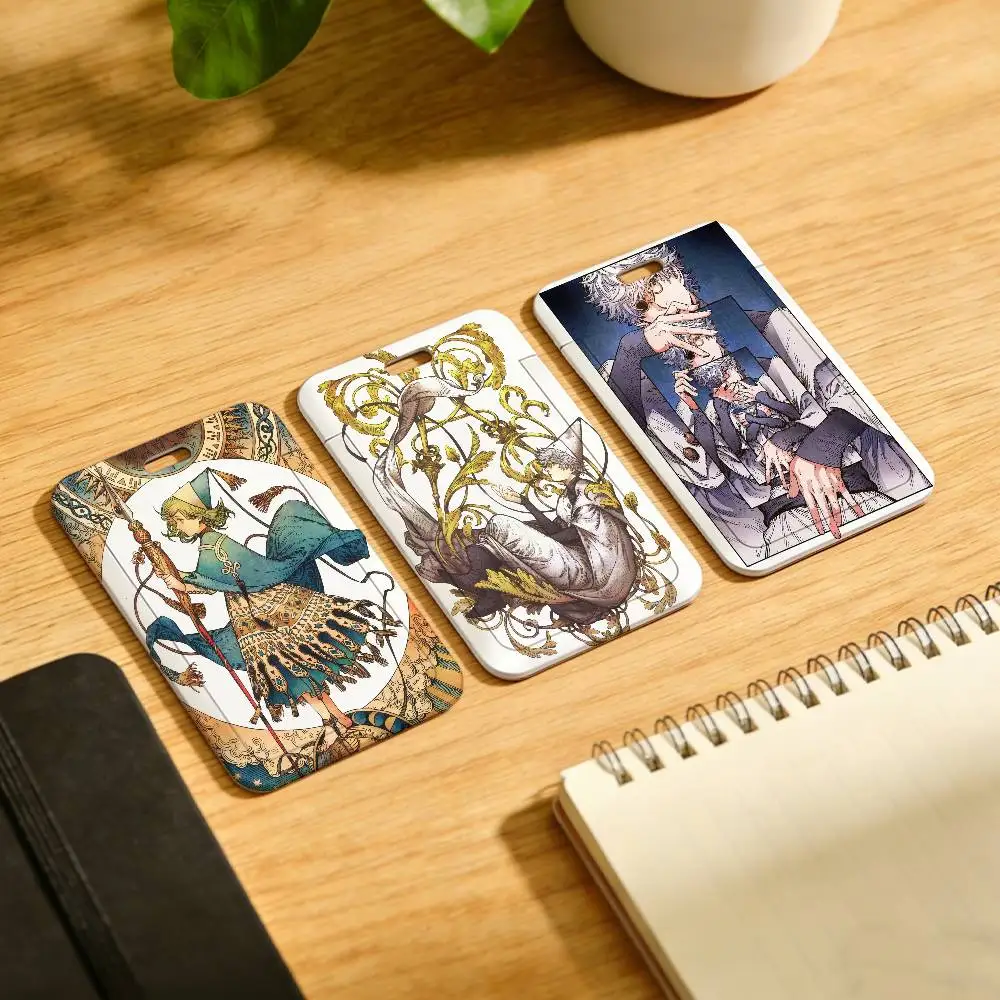 Anime W-Witch Hat A-Atelier New Holder Lanyard Card Cover Student Campus Hanging Neck Bag Card ID Card Holders Key Gifts