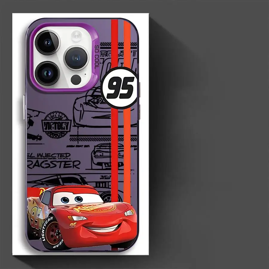 Soft Shell Case for iPhone 11 12 13 Pro Max 16e 14 15 16 Plus Disney Lightning McQueen
