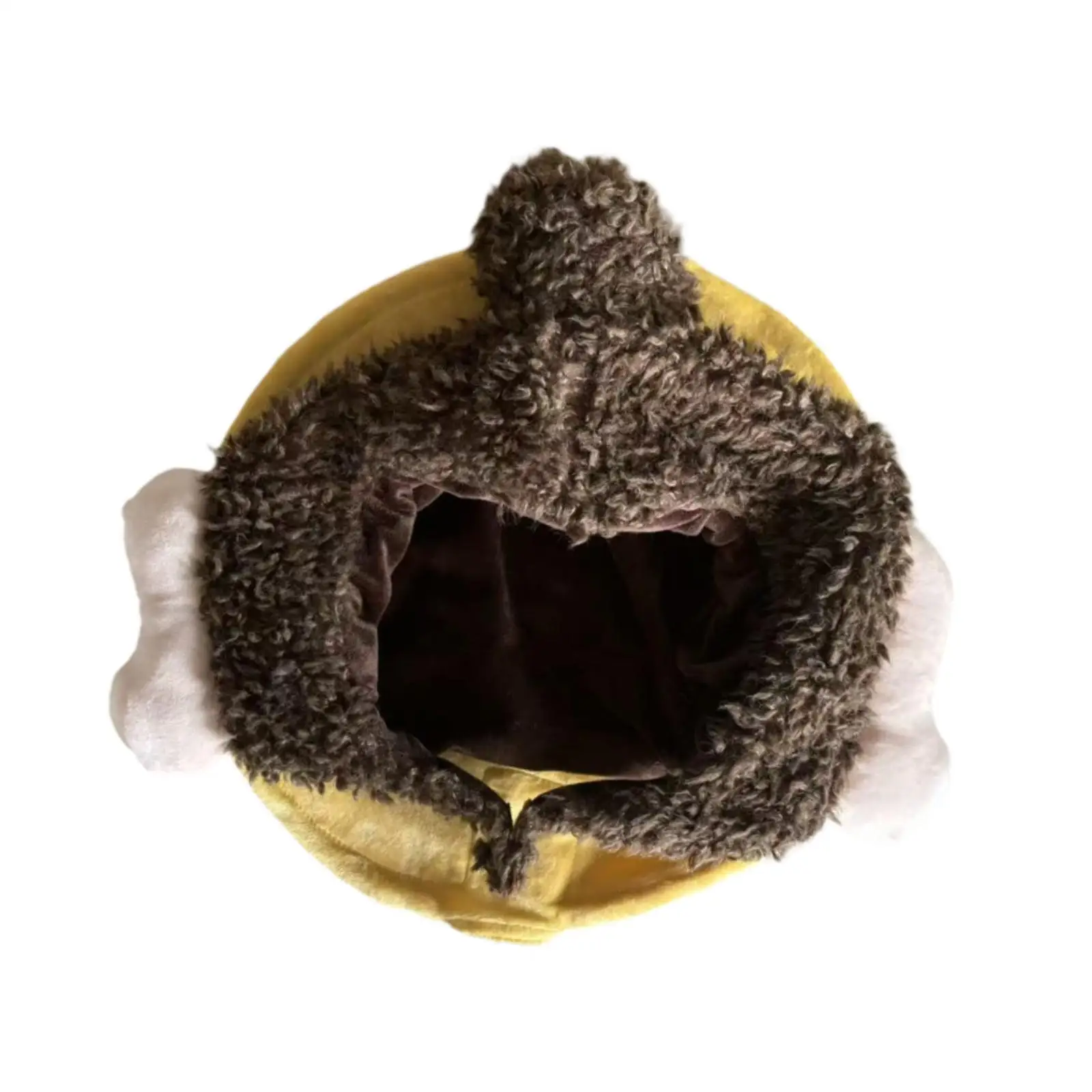 Pluszowy kapelusz z głową Buddy dla mężczyzn i kobiet, zabawny dodatek do kostiumu z efektem świetlnym i dźwiękowym.