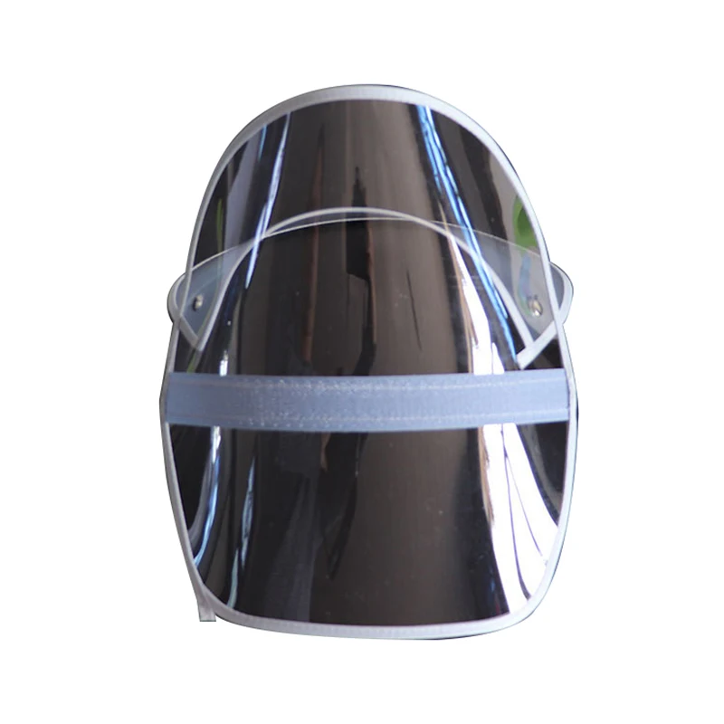 Impermeabile staccabile Cappello Scudo Visiera Poncho trasparente Protezione per il viso Copertura antipioggia di ricambio