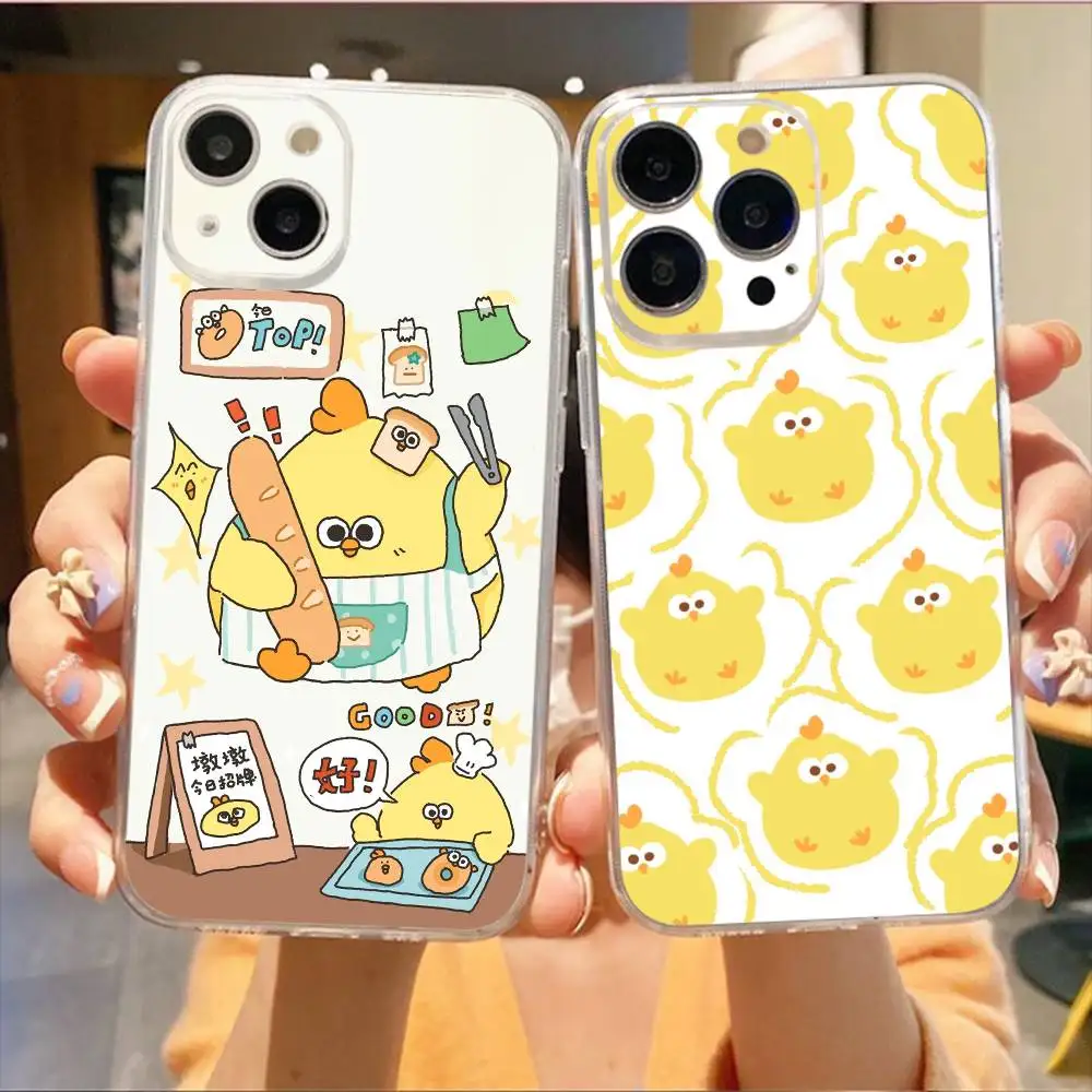 

D-un D-un Chicken Phone Case For iPhone17,16,15,14,13,12,11 Plus,Pro Max Soft Transparent Cover