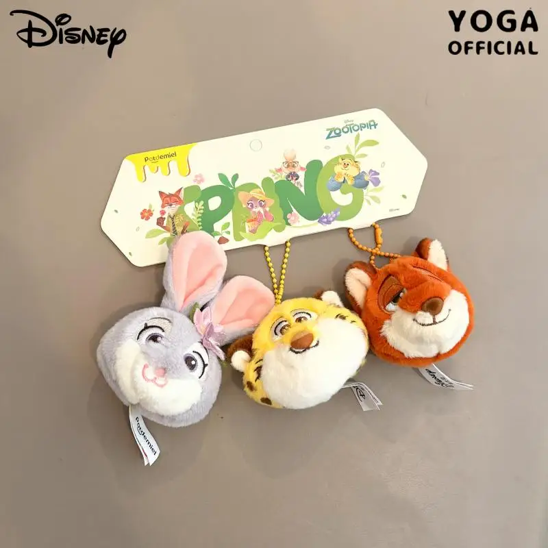 Kawaii Disney Zootopia Nick Wilde jouets en peluche sac à dos porte-clés dessin animé créatif Judy Hopps Benjamin garçon et fille cadeaux d'anniversaire