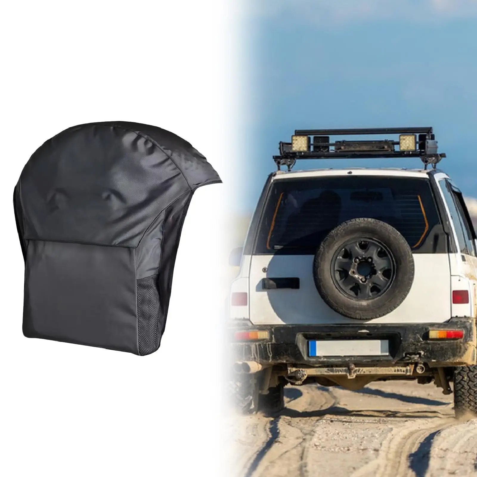 

Spare Tire Storage Organizer Heavy Duty Polyester Pouch Dustproof for Cars Spare Parts Accessories