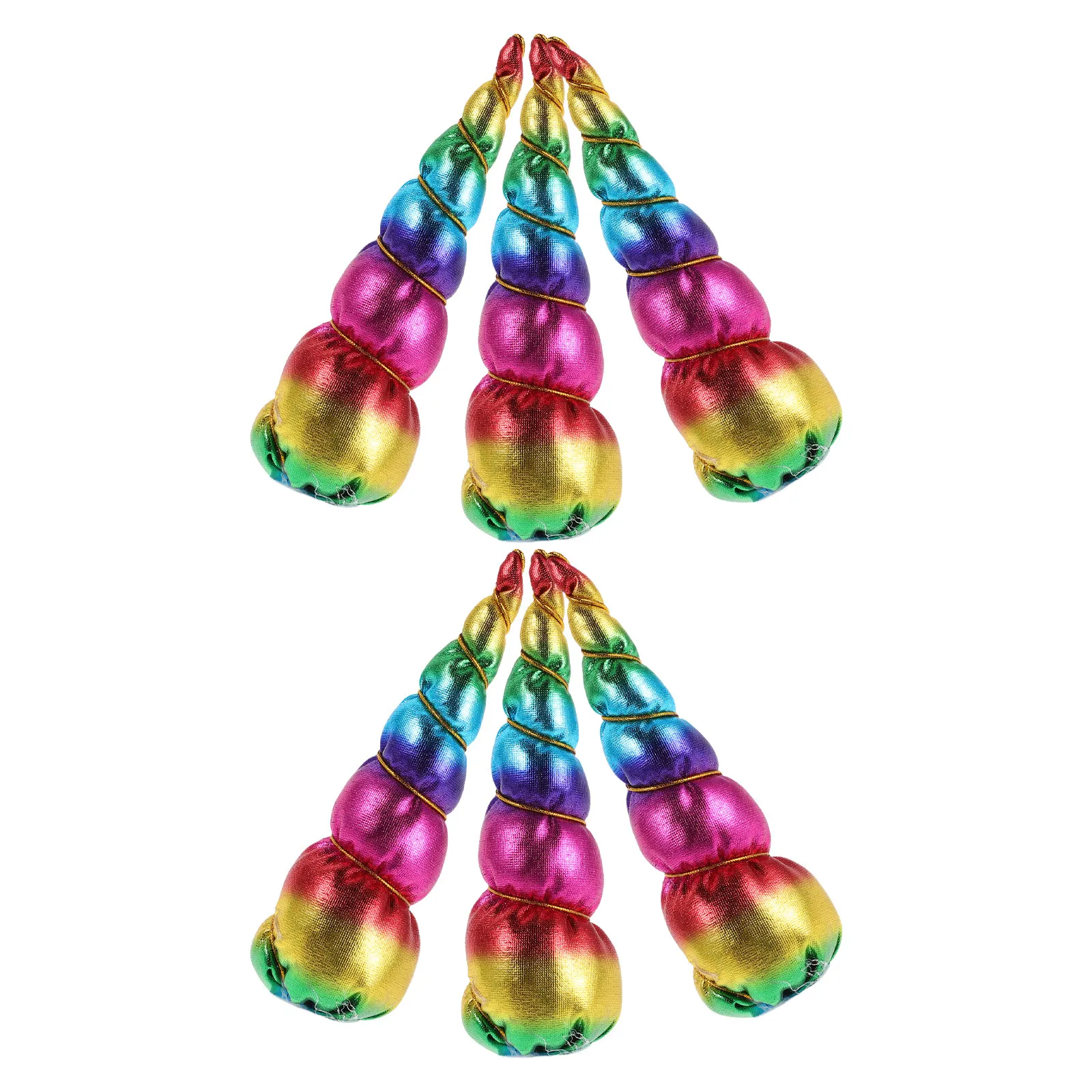 

Набор из 6 повязок на голову с единорогами для девочек, яркие праздничные повязки для волос, аксессуары для детских костюмов, удобные в использовании, для праздников и сказочных мероприятий