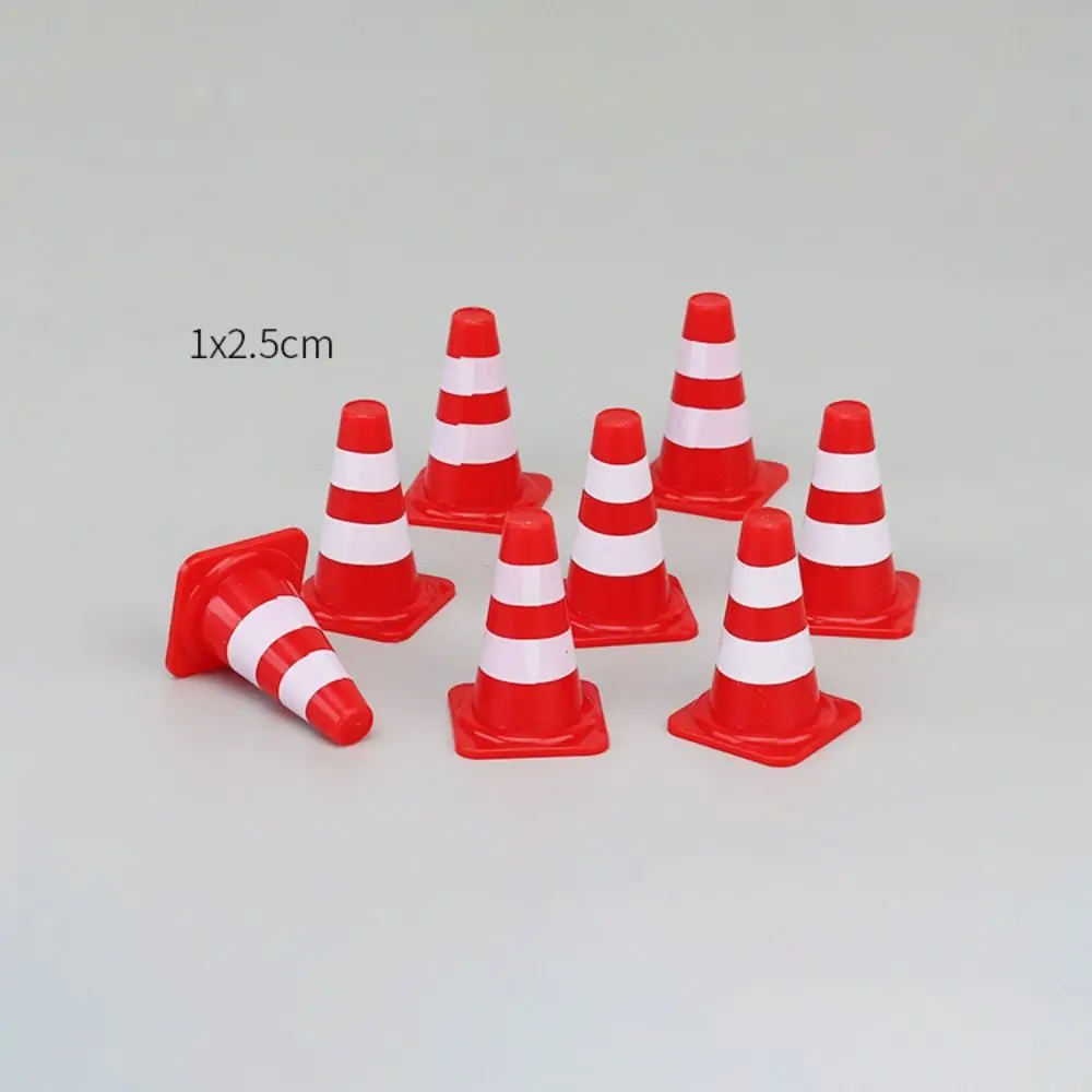 

24/40/62PCS Parking Crossbar Early Teaching Road Block Fences Mini Traffic Cones Street Scene Model Road Signs