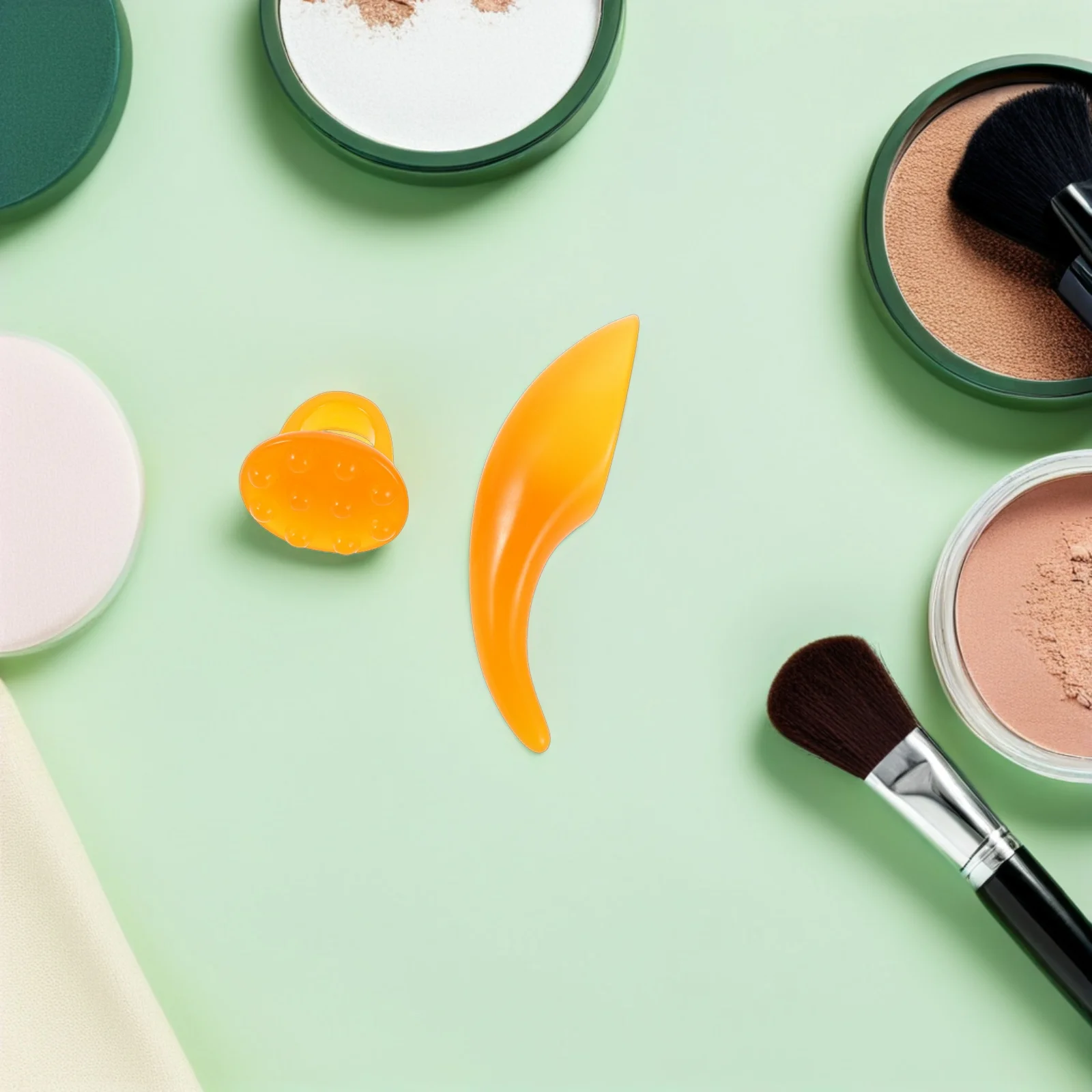 2 قطعة مدلك الوجه غوا شا أداة القرن على شكل كشط مجلس تدليك الوجه الرقبة العناية بالبشرة المحمولة لطيف أداة تدليك الوجه