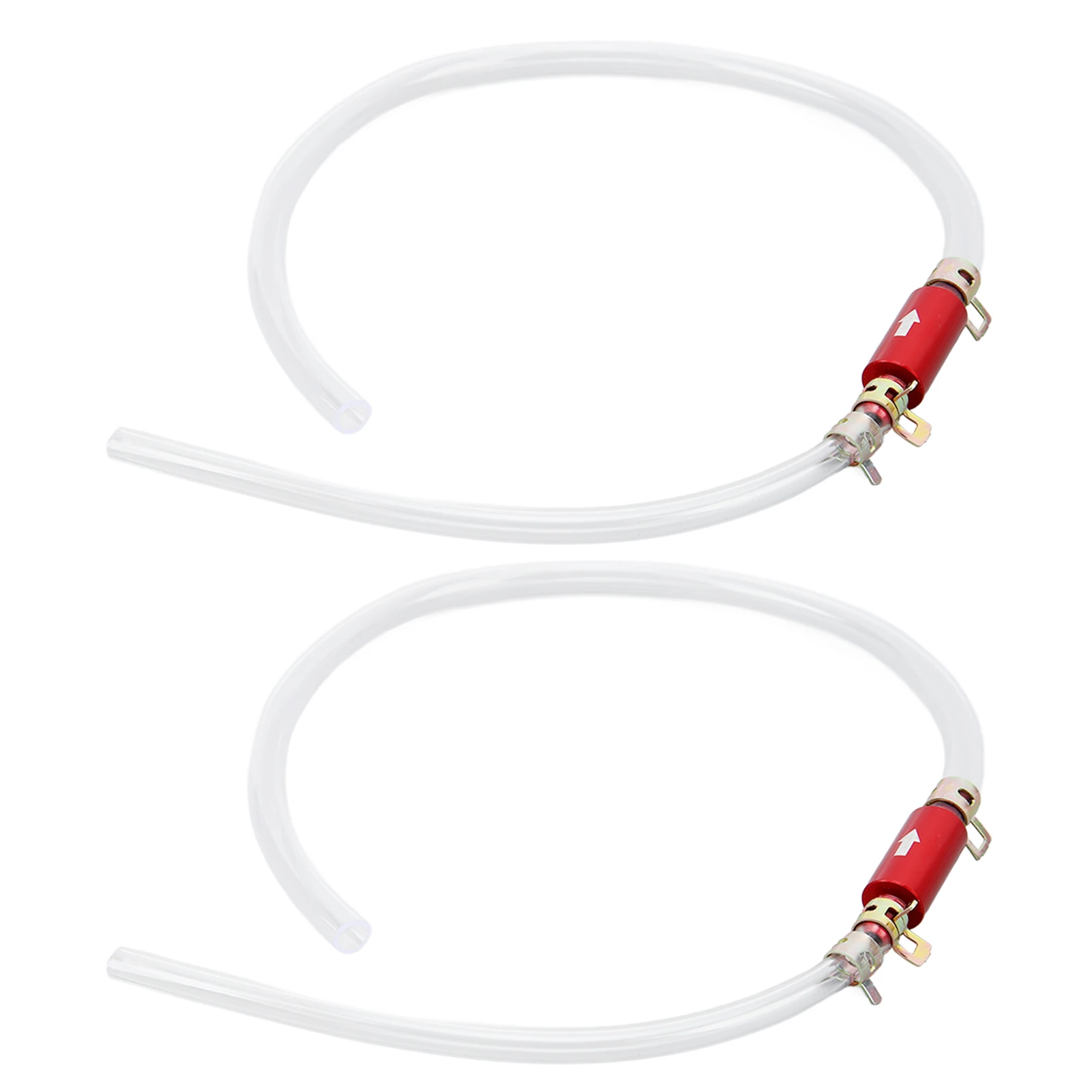 One Way Check Valve Tube Bleeding Tool Kit Wear Resistant Brake Bleeder Hose 1Pair Easy  High Strength for Car - view 2