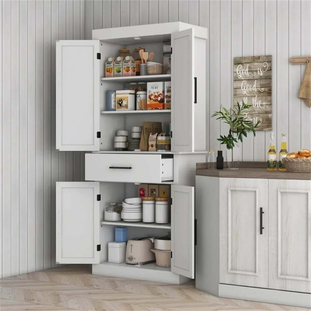 

Storage Cabinet, 5 Layers Sideboard with 1 Drawer Kitchen Shelves Floor Standing Buffet Server Sideboard Kitchen Storage Cabinet