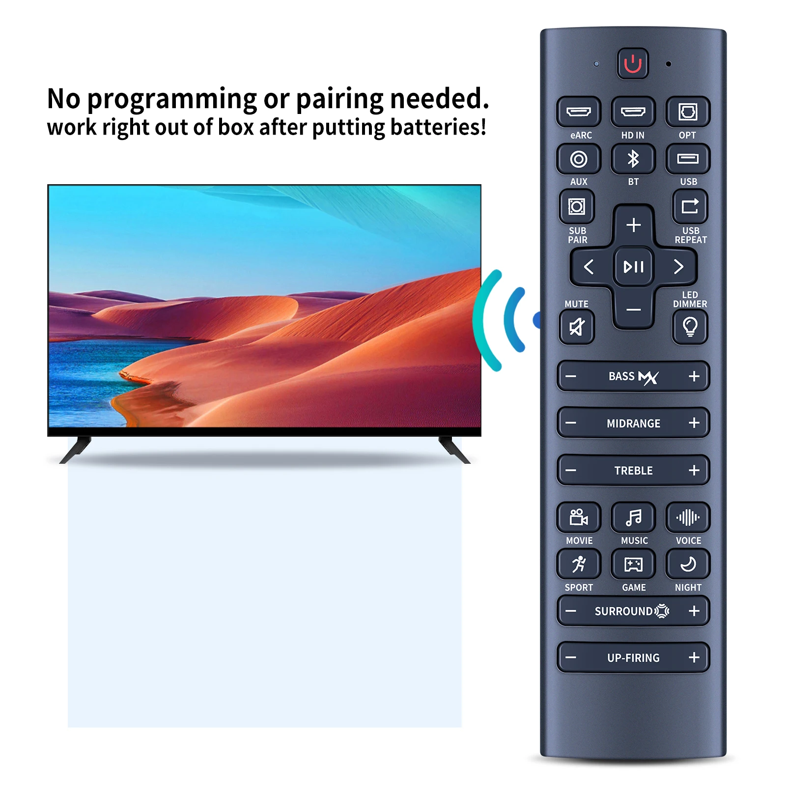 Новый пульт дистанционного управления для звуковой панели ULTIMEA Apollo S70 Apollo S80 D90 Apollo S90 D80