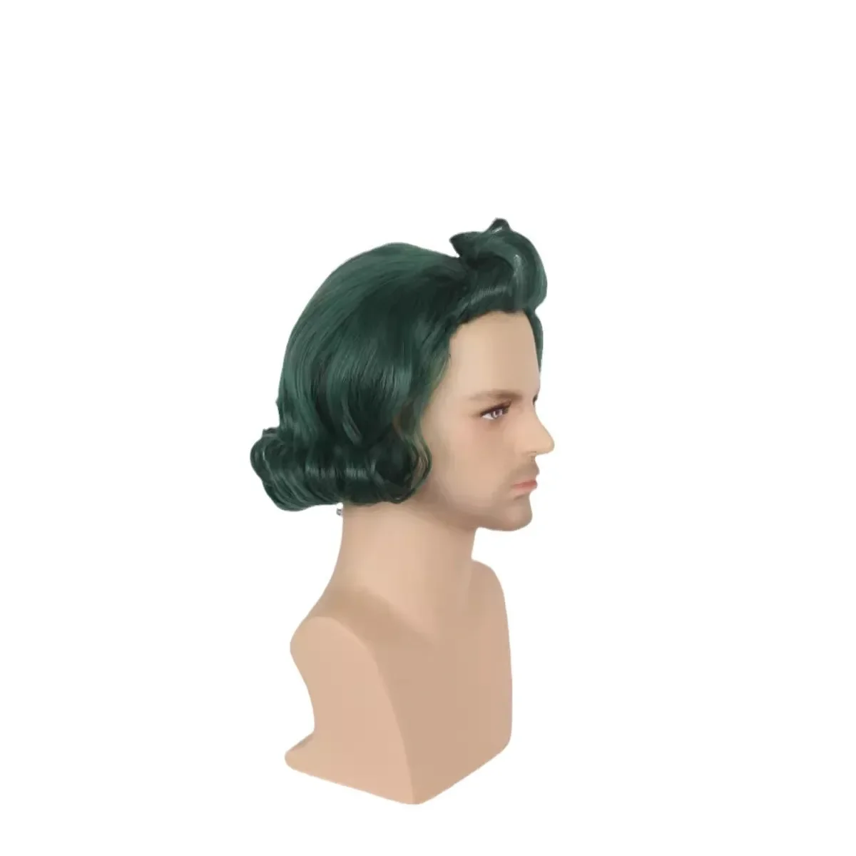 할로윈 남성 Oompa 코스프레 가발 Loompa 역할 놀이 녹색 머리 의상