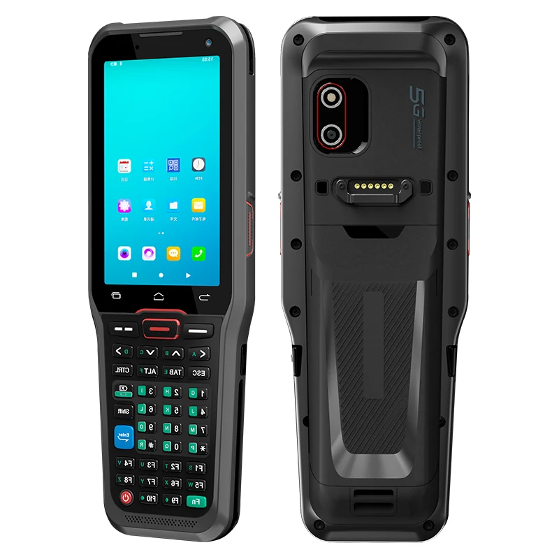 

Free Shipping POS PDA with Pistol Grip Barcode Scanner Handheld Termina with Keypad Design Honeywell QR Reader Barcode Scanner