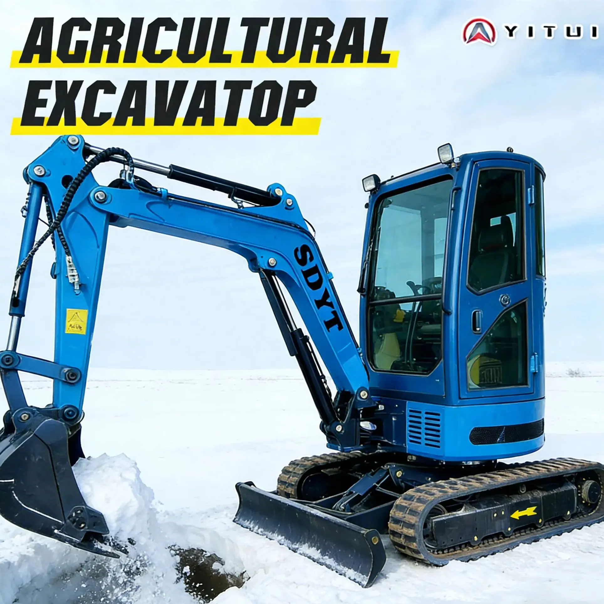 Escavadeira diesel hidráulica pequena compacta personalizada de 1,5 toneladas Certificação Euro 5 Acessórios para escavadeira pequena