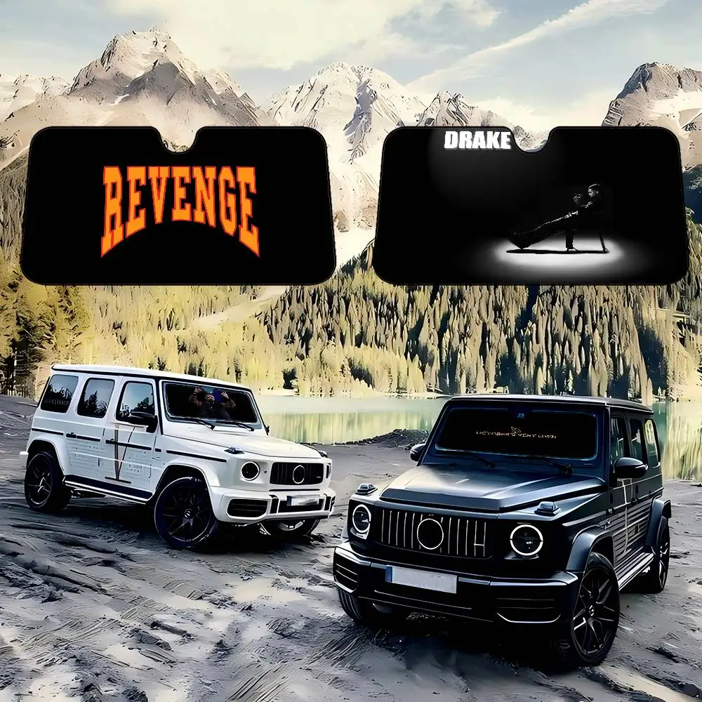 

1pc Drake Windshield Sunshade Anime Cute Car Front Windshield 70x130cm Sun Visor Heat Reflector