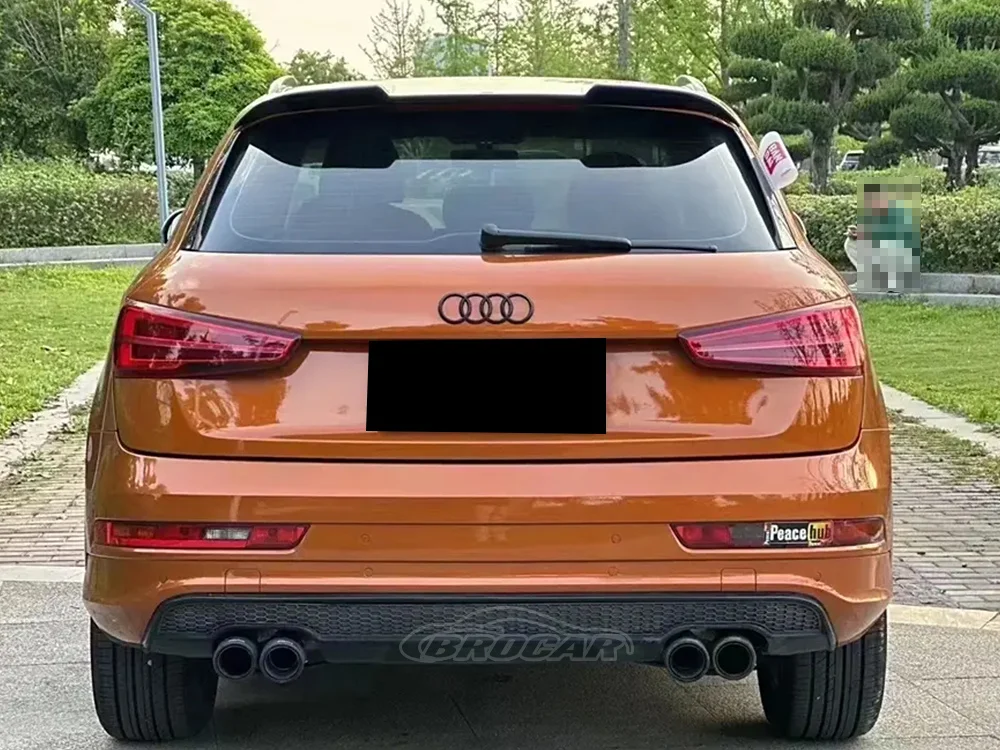 Per il 2013 14 15 16 17 2018 Audi Q3 Hatchback ABT Stile Plastica ABS di alta qualità Non verniciato Spoiler sul tetto Tronco Boot Ala Spoiler