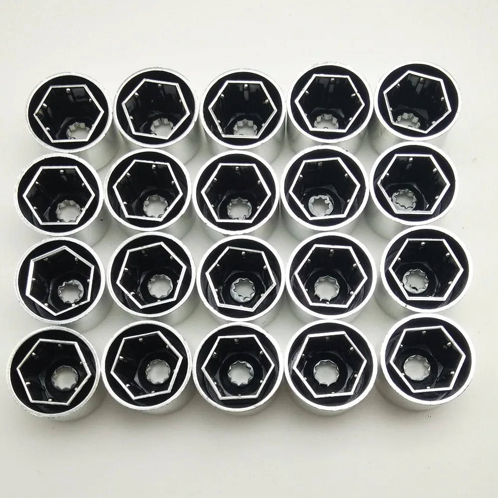 

20pcs Chrome Wheel Lug Nut Cover Bolt Caps For VW Jetta Golf 5 Passat B6 EOS Tiguan Caddy Polo 1K0 601 173 A