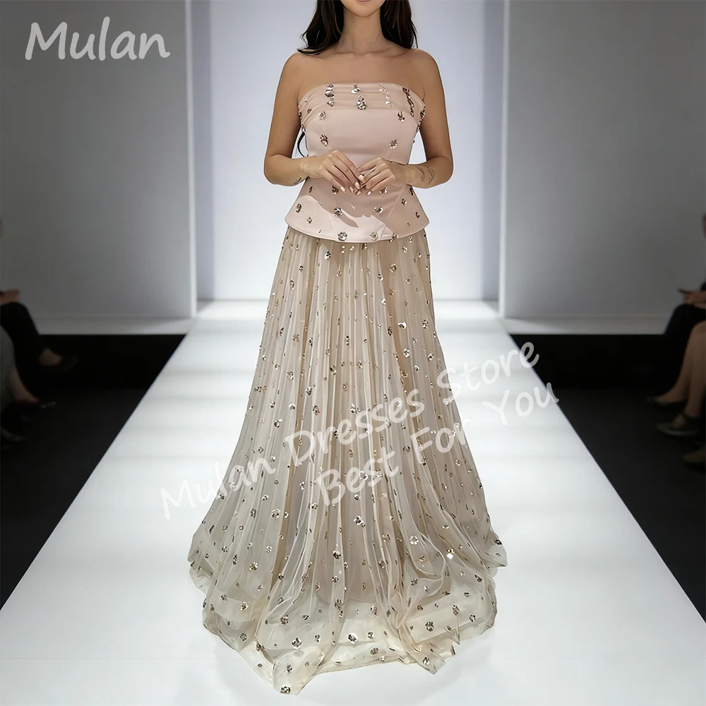 

Customized Luxury Long Evening Dresses for Women Floor-Length A-Line Sweep Train Special Events Prom Party Wedding Dress 2026