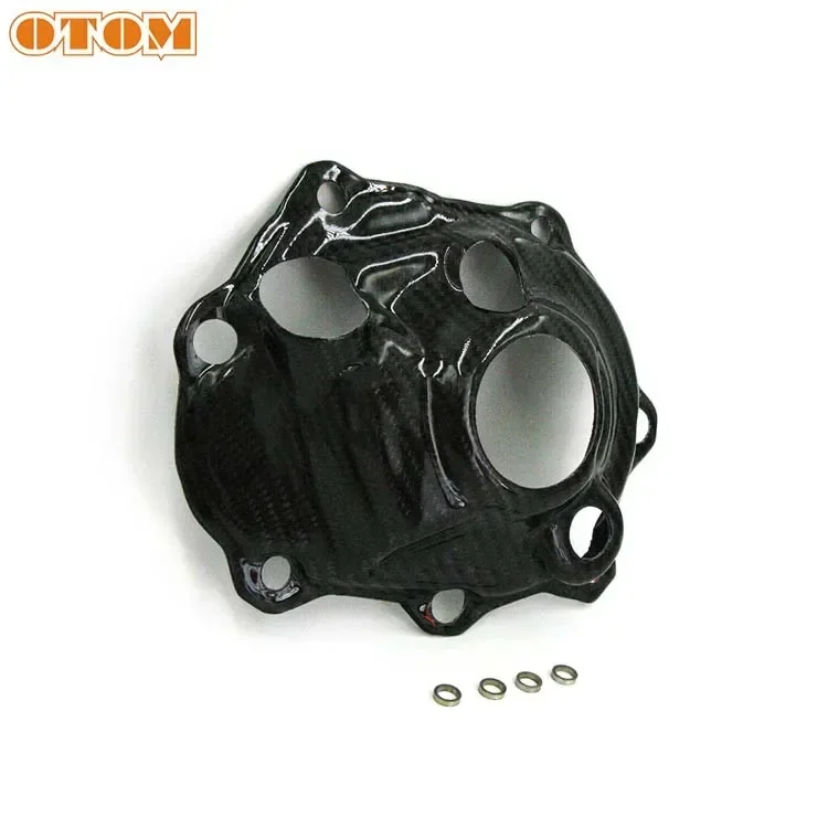 OTOM Motorcycle Engine Carbon Fiber Generator Ignition Cover Guard YZ 250CC For YZ250F