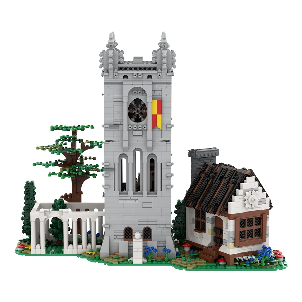 Gobricks MOCยุคกลางLibrary Building Blocksรุ่นลึกลับVINTAGEปราสาทLibraryอิฐประกอบของเล่นสําหรับของขวัญเด็ก