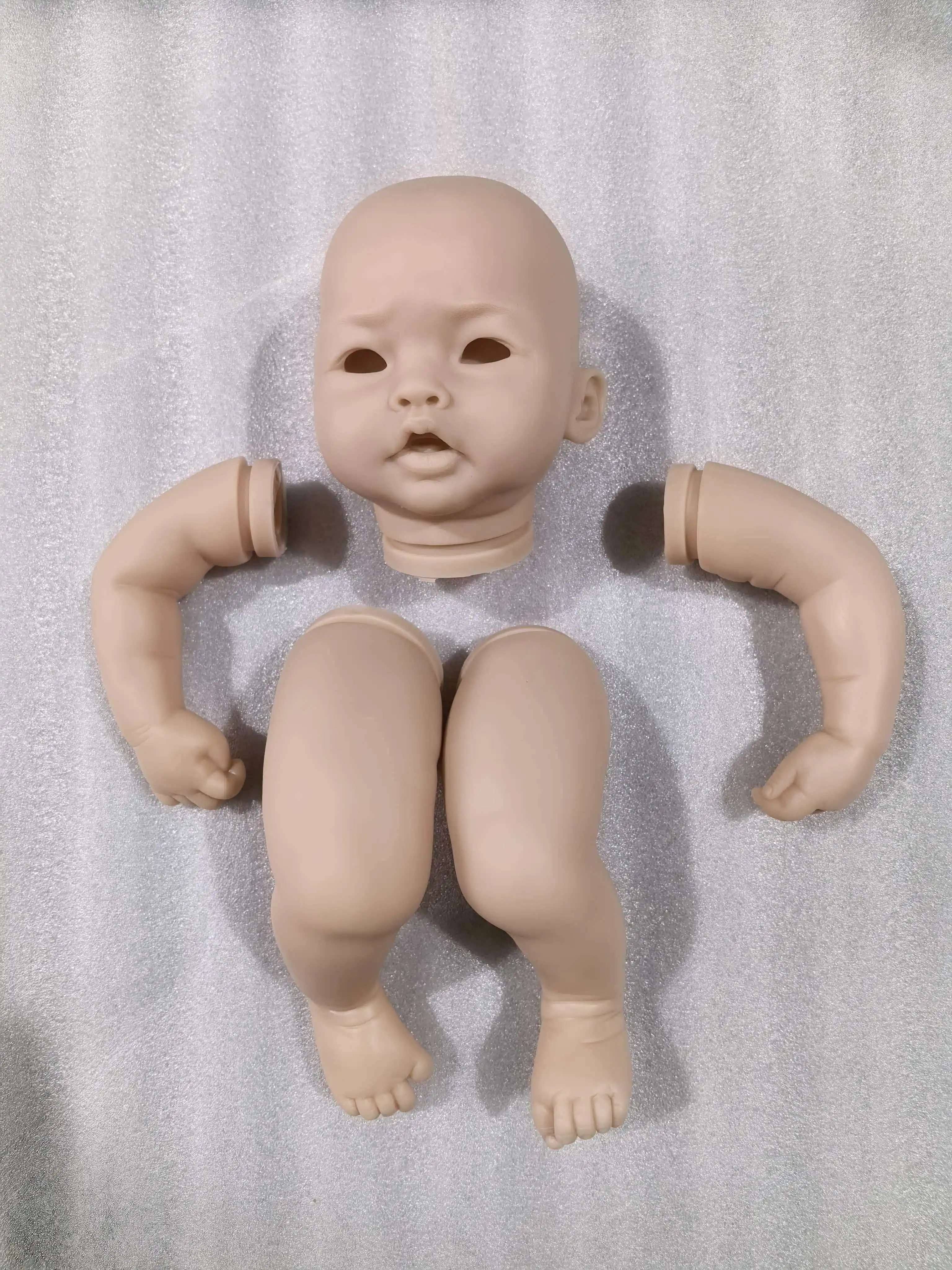 

NPK 20inch Asian Baby Reborn Doll Kit PingPing Unfinished Unpainted DIY Doll Parts for Collectors And Craftsmen