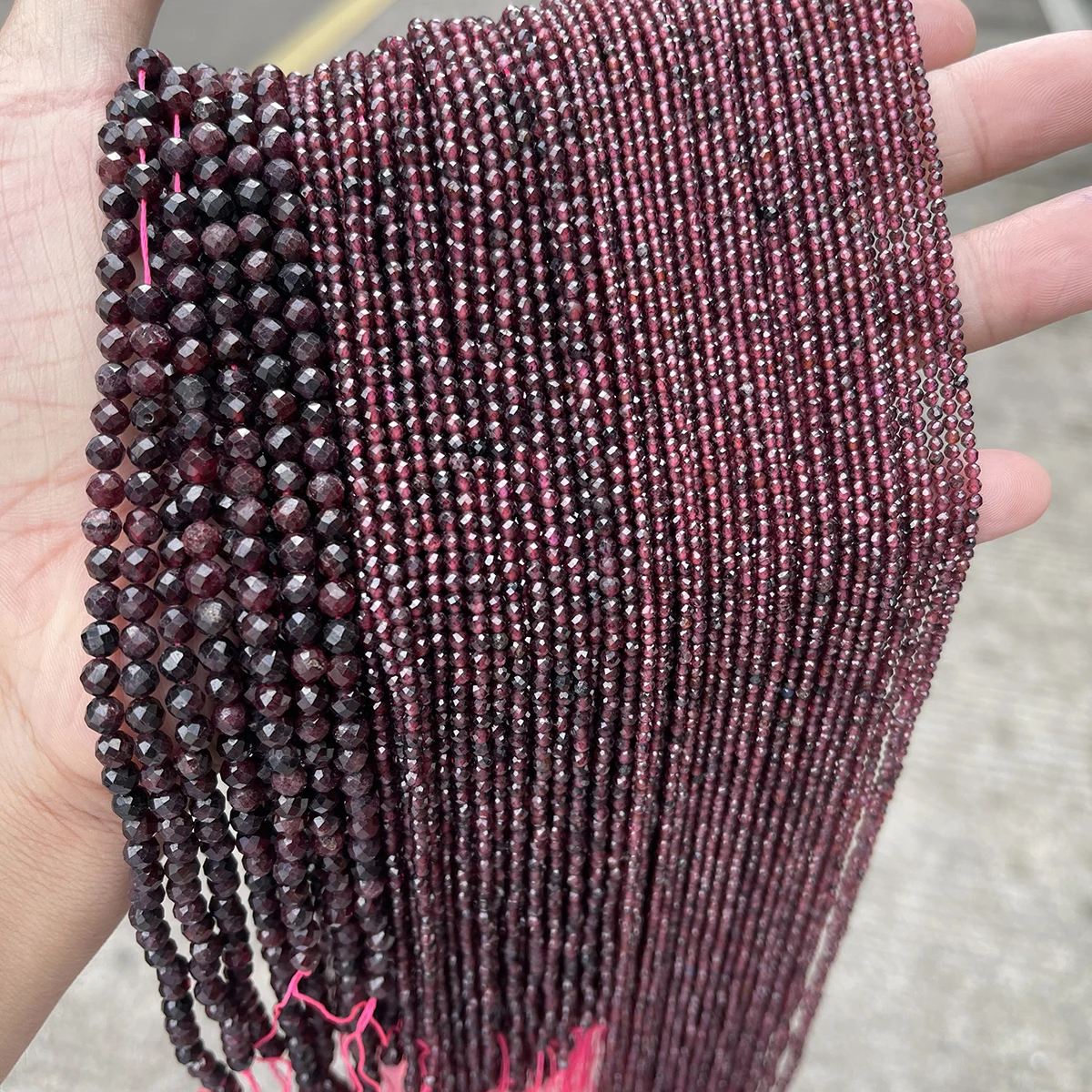 2, 3,4 mm gefacetteerde natuursteen Amethist toermalijn kraal losse spacer kleine kraal voor sieraden maken ketting armband accessoire