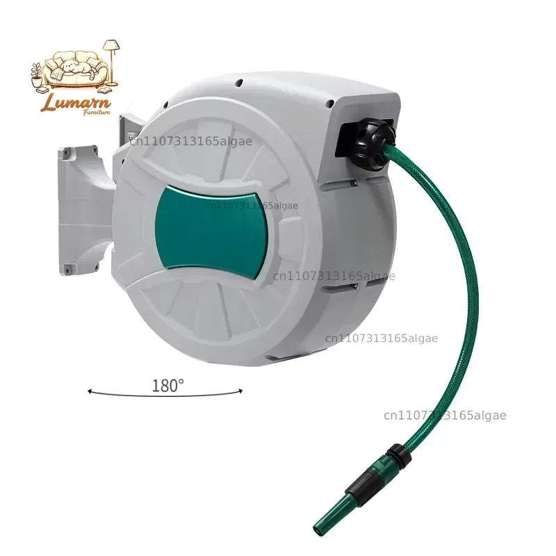 for 30m 100FT Auto Retractable Garden Hose Reel Wall Mounted Water Hose Pipe Reel
