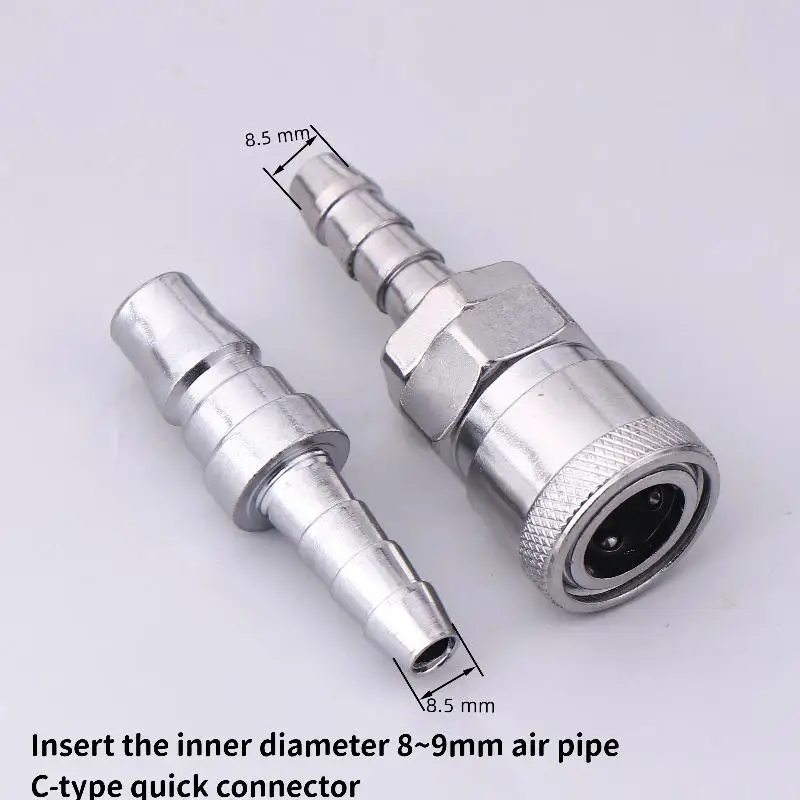 New 2Pcs Pneumatic Fitting Euro Type SH20 PH20 Quick Coupling Connector Coupler For 8mm Tube Compressor Accessories