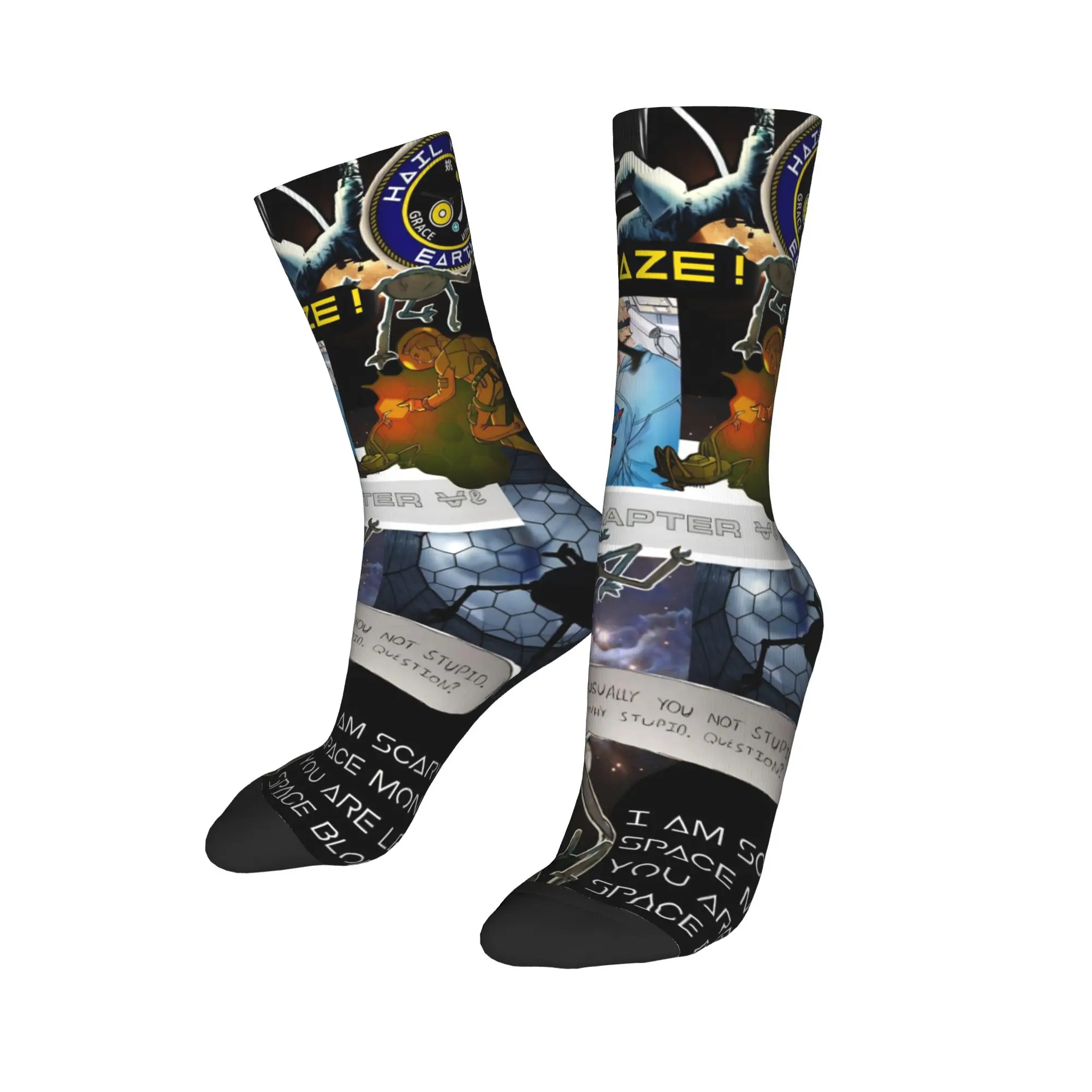 Project Hail Mary Movie 2026 Print Socks Outfits for Sports Wear Non-slip  Print Socks