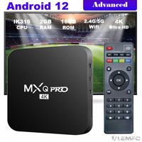 Advanced MXQ PRO TV Box Android 12 WIFI6 4K HD H.265 3D Video Media Player Family Theater For Netflix YouTube TV Set Top Box