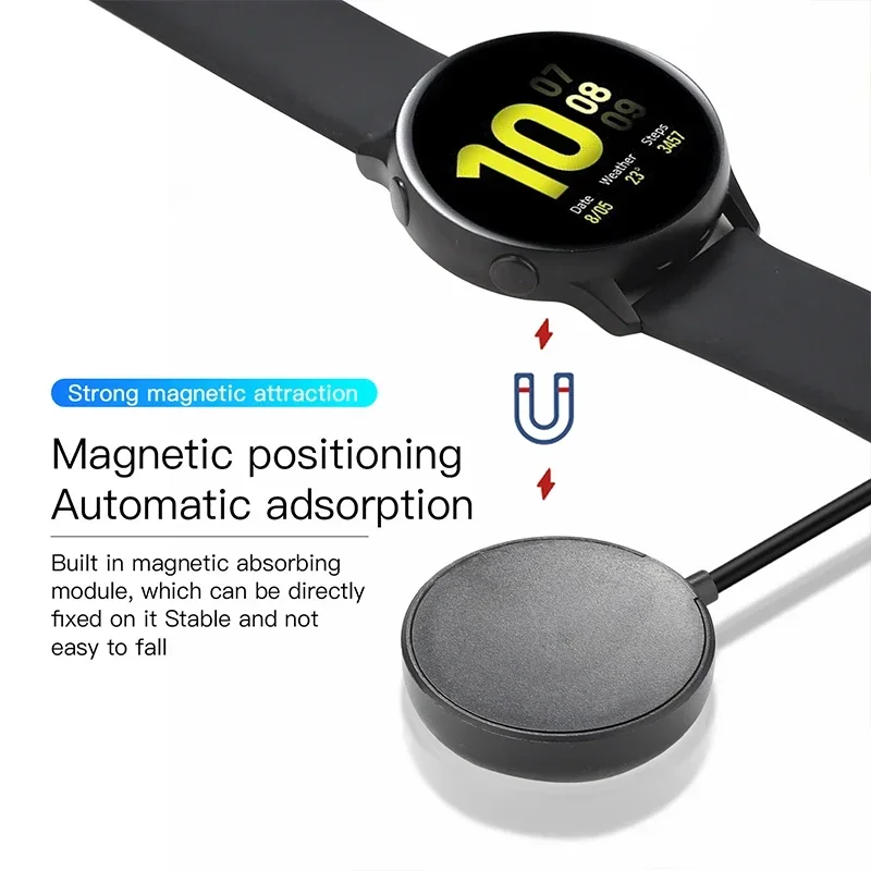 Fast Charger Dock For Samsung Galaxy Watch 9 8 44 40mm Ultra 2 FE 6 Classic 5 Pro Magnetic Charging Cable USB/Type C Charger