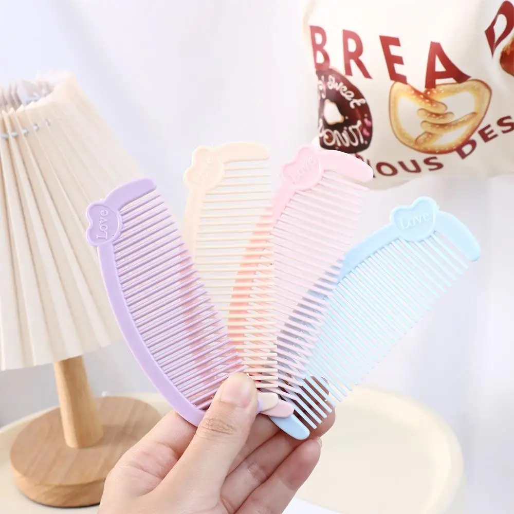 Easy To Carry Hair Care Mini Comb Love Smooth Cute Hair Comb Cute Portable Kids Hair Brush Children/Kids