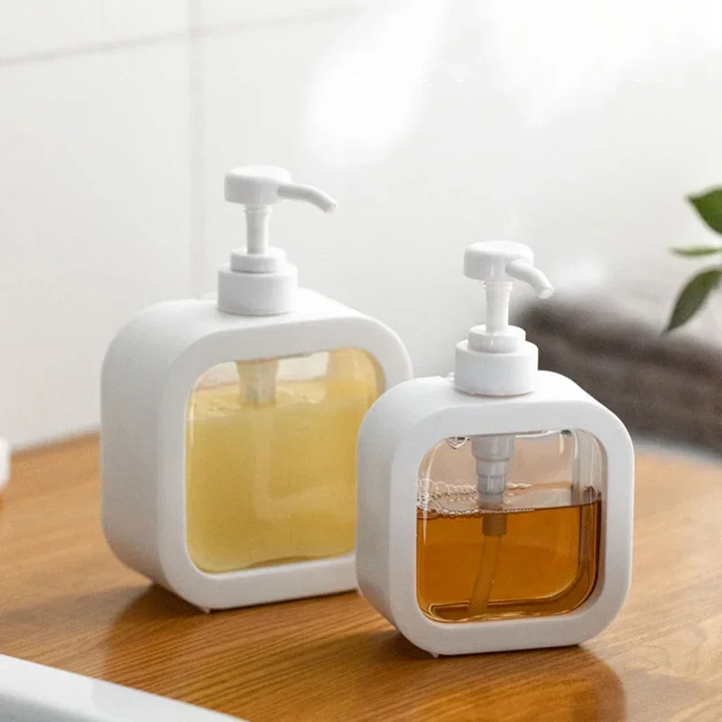 Kitchen Liquid Soap Dispenser Empty Pump Shampoo Bottle Dish Soap Container Bathroom Shower Gel Laundry Liquid Storage 300/500ml