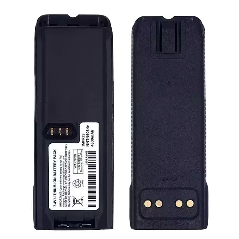 New 7.4V 4500mAh NNTN6034A Li-ion Battery Optional IMPRES for Motorola XTS3000 XTS5000 Two Way Radio Spare Pack High-Capacity