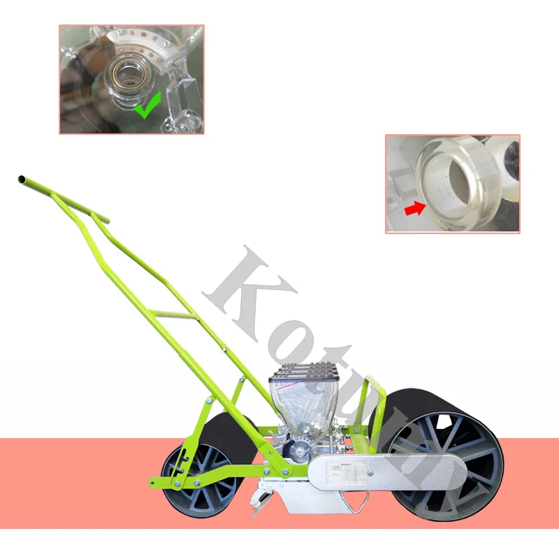 Double Rows Carrots Spinach Hand Push Seeder Vegetable Planter Small Multifunction Hand Sowing Machine
