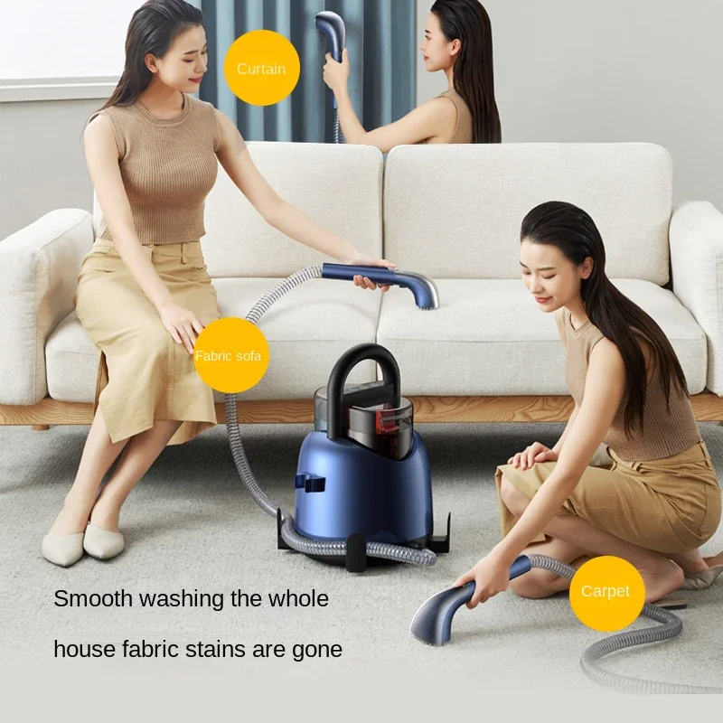 Electric Steam Cleaner Vacuum Carpet Sofa Fabric High Pressure Spray Suction Integrated Curtain Cleaning Machine