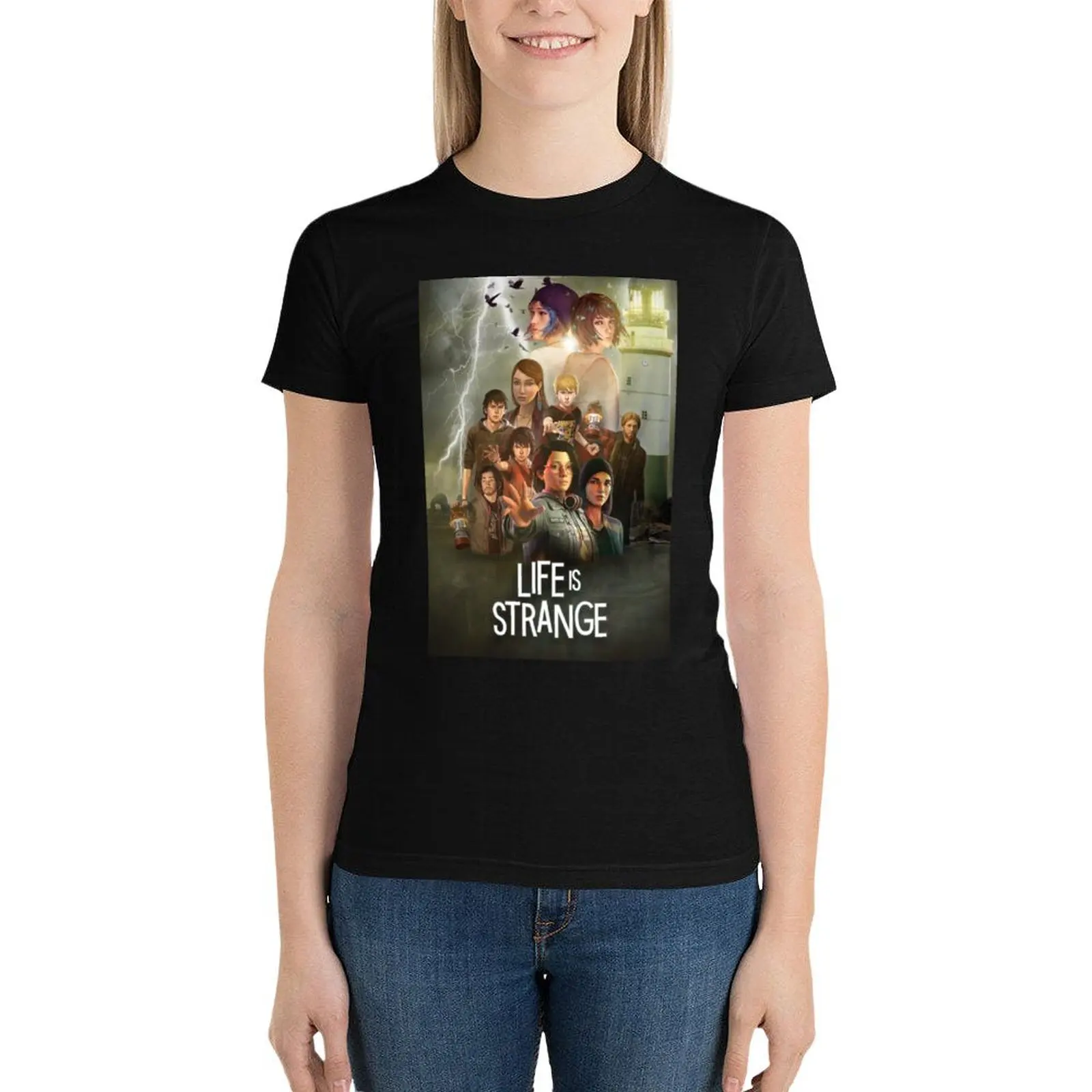 Life Is Strange Movie Poster T-Shirt Aesthetic clothing summer top aesthetic clothes tops western t shirts for Women