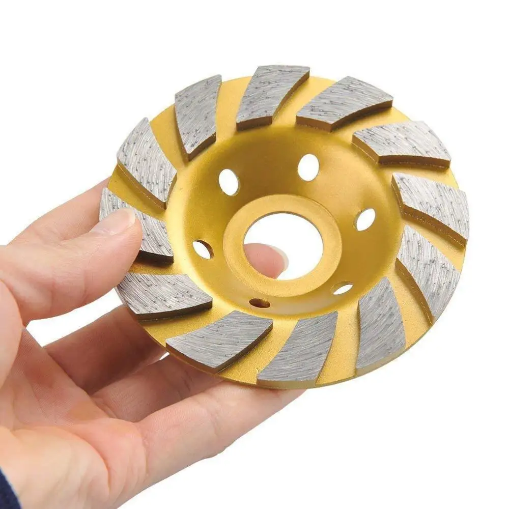 1pcs 22mm Golden Diamond Segment Grinding Wheel Disc 13600 RPM for Marble Concrete Masonry Stone Diamond Grinding Wheel