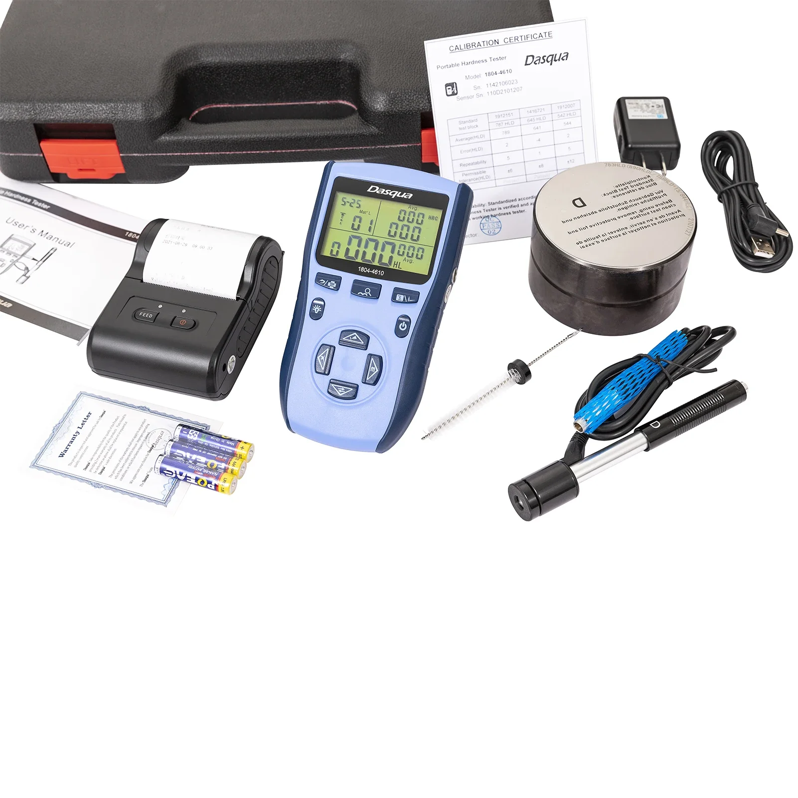 

Портативный твердомер Dasqua Durometro с измерением в 360 градусов, тестер твердости по Либу, измерительное оборудование для определения твердости