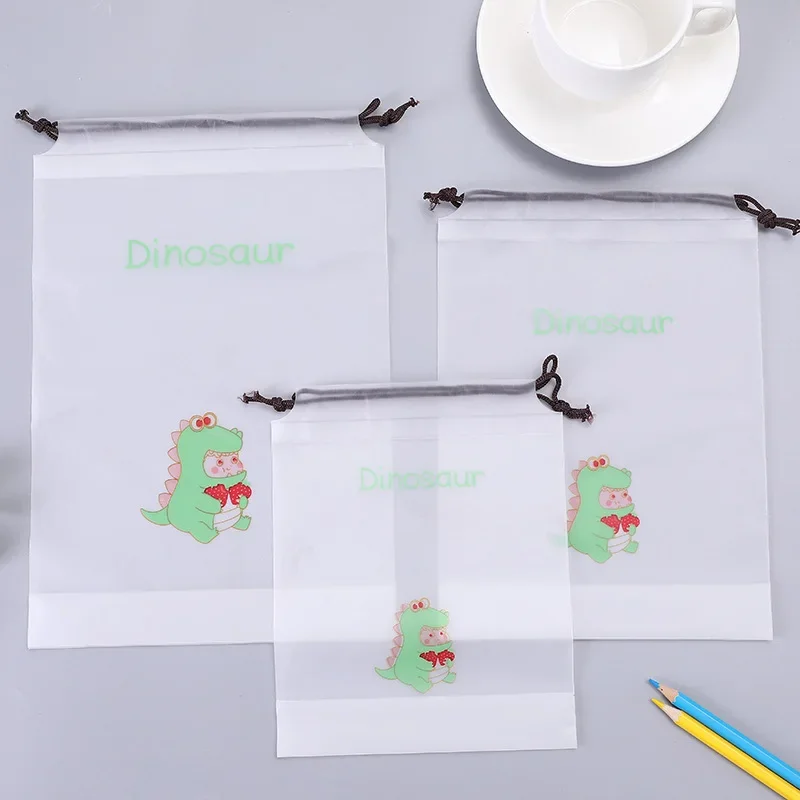 

Портативная дорожная водонепроницаемая сумка для хранения одежды на шнурке, сумки для багажа для хранения и отделки одежды, 2 шт., мультфильм