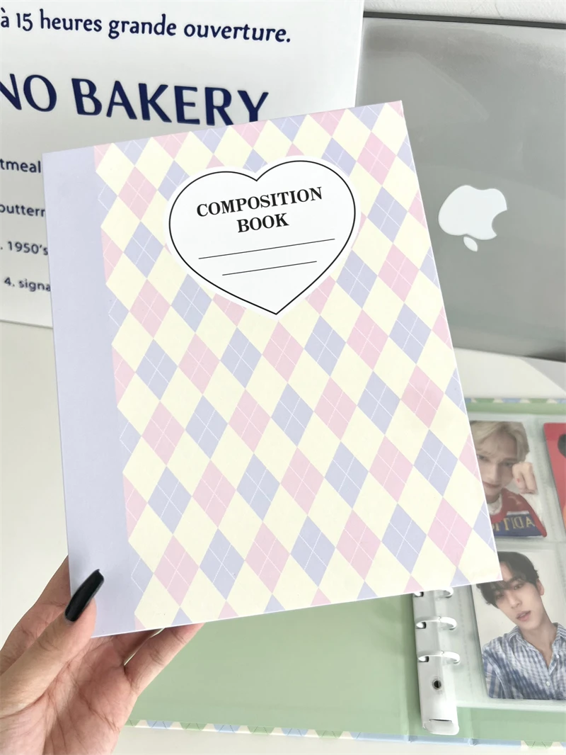 SKYSONIC A5 Creme Diamant Muster Fotoalbum Sammeln Buch Kpop Binder Cover Postkarten Ring Organizer DIY Nachfüllungen Lieferanten – Detail 38