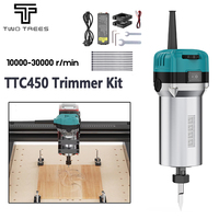 TWOTREES TTC 450 Trimmer Kit 800W Wood Trimmer Router Spindle For TTC450 Engraver Wood Router Compact Router Tool With Case