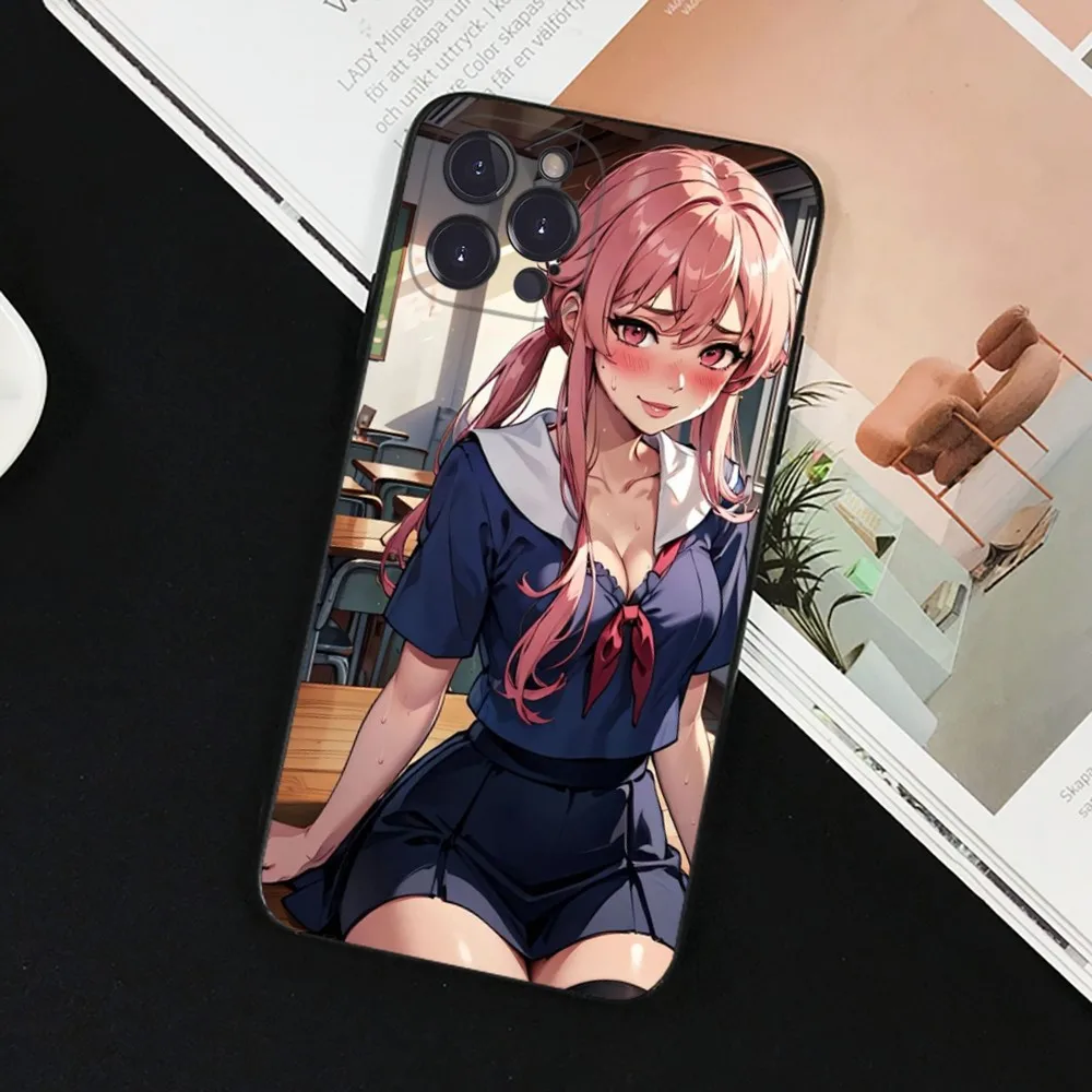 Funda de teléfono Future Diary para iPhone 15 8 7 6 6S Plus X SE 2020 XR XS 14 11 12 13 Mini Pro Max