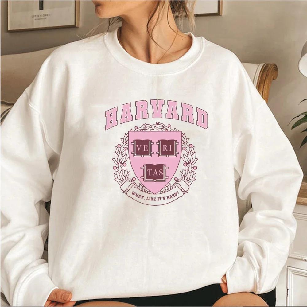 Harvard Legally Blonde Sweatshirt What Like It\'s Hard Hoodie Elle Woods Crewneck Sweatshirts Fall Women Tops Casual Pullover