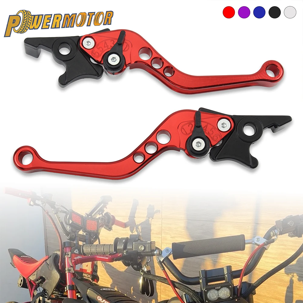Motorrad-Kupplungs-Bremshebel, verstellbarer Lenker für Honda, Suzuki, Yamaha, CNC-Aluminium, universelles Modifikationszubehör