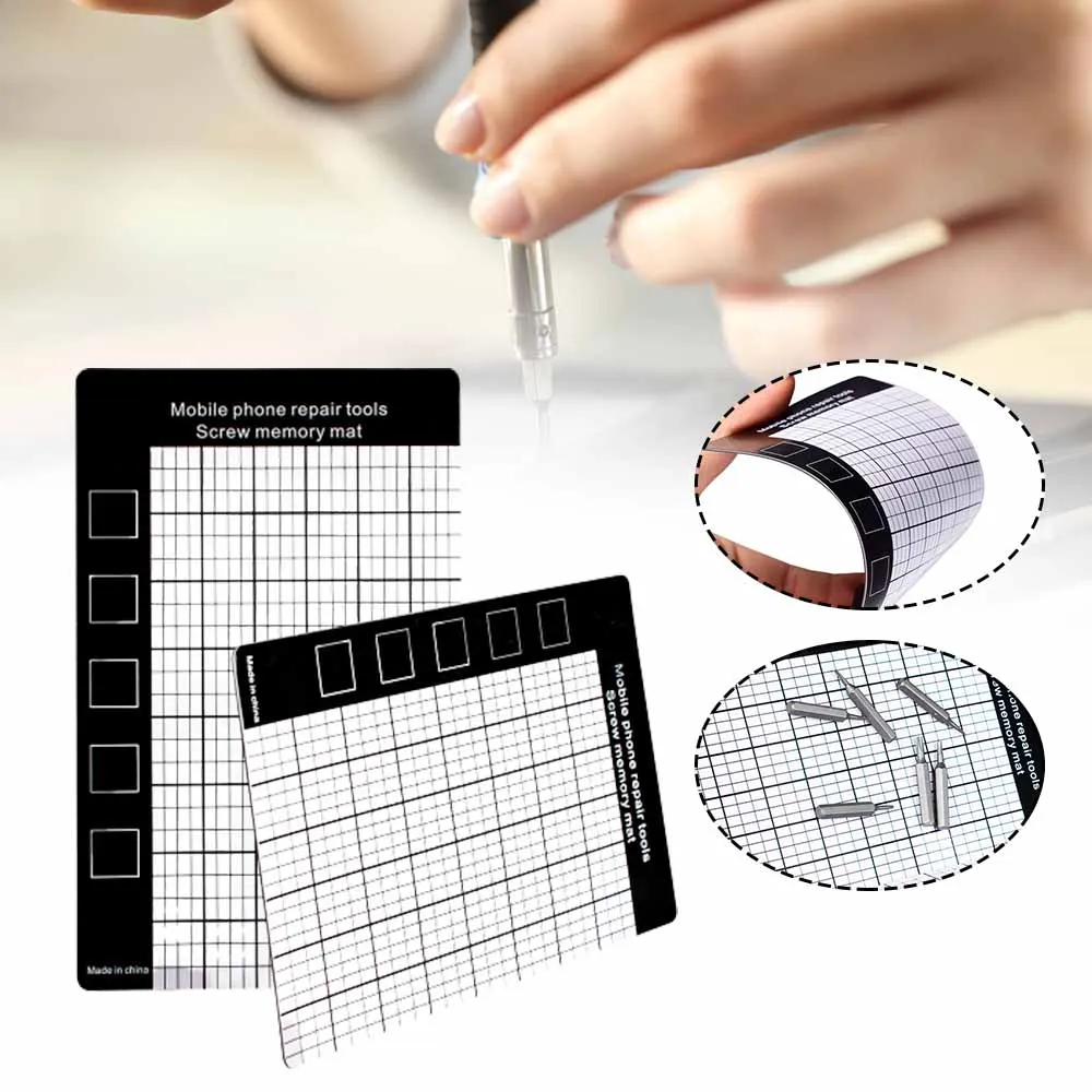 Organizing Magnetic Screw Memory Pad Professional for Smartphone Disassembly Repair Tool Mat Portable Storage Accessory