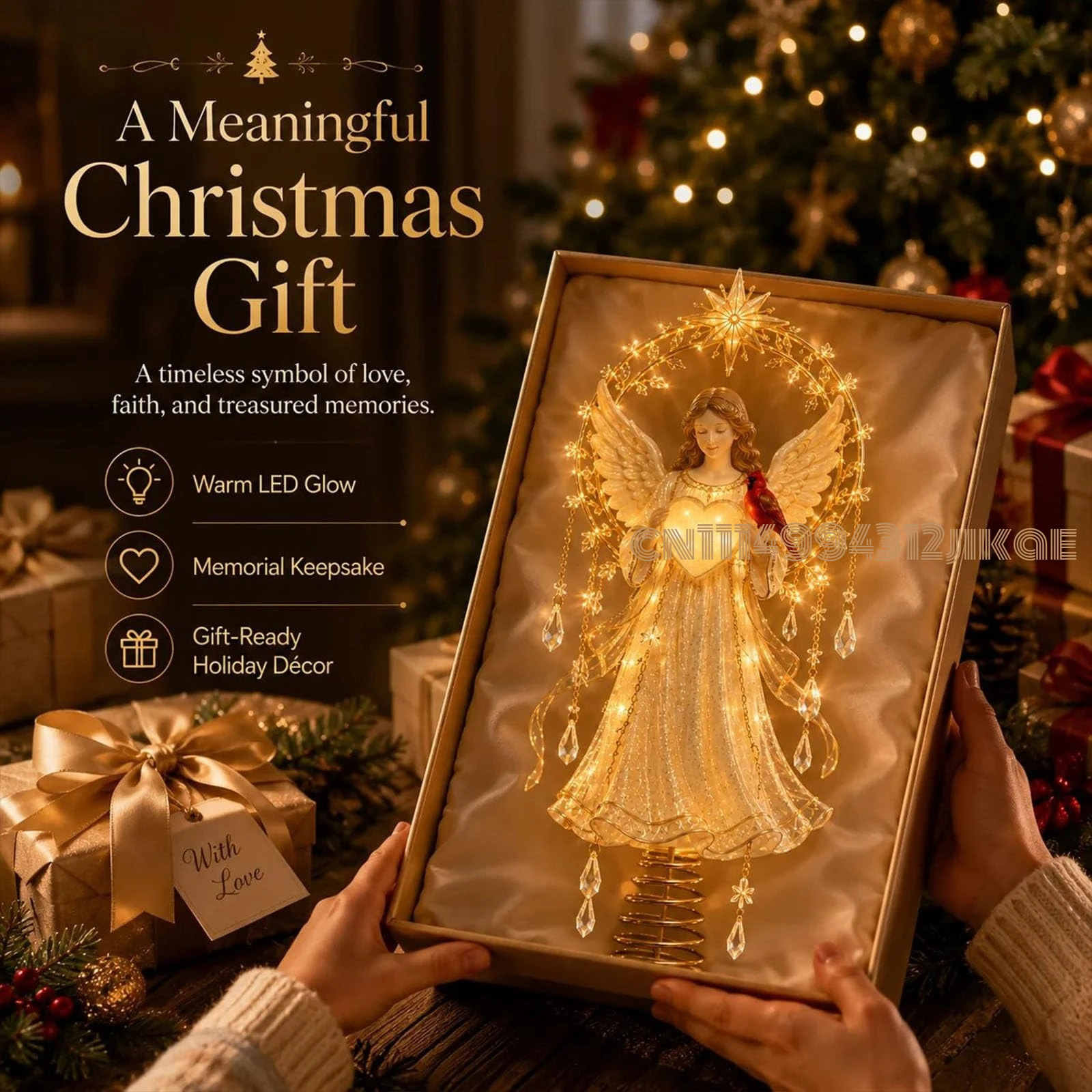 Lighted Memorial Christmas Tree Toppers 5